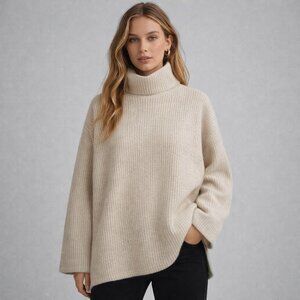 Aritzia Wilfred Le Fou Clemence Mock Neck Sweater